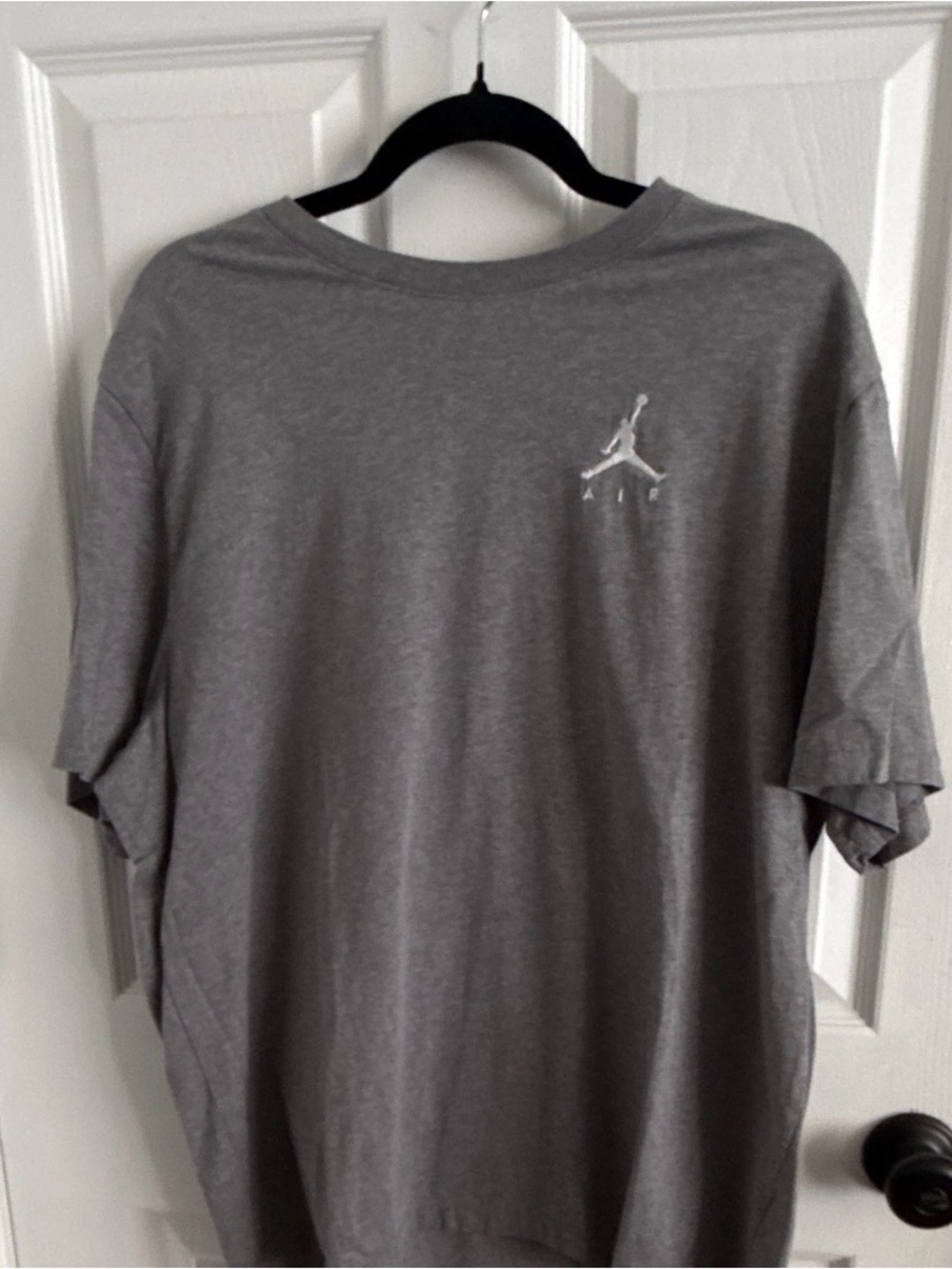 Jordan Jumpman Air Men’s Gray Embroidered Logo Crew Neck T-Shirt 2XL NWOT